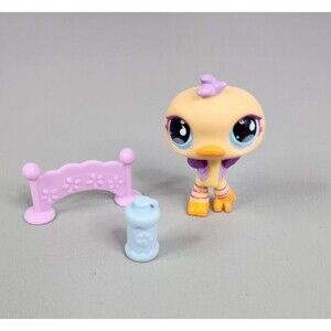 Littlest Pet Shop Portable Pet Ostrich with Hurdle #516 Animal Figure LPS